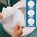 AceOrbit 200 Pcs Disposable Toilet Bowl Liners Hygienic Rv Toilet Liners, Camping-Inspired Design, Bathroom Splash Guard for Toilets Flushable Commodes Liner Septic Safe Paper Liner Stain Prevention
