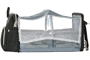 Ultra-Convenient Diaper Bag with Travel Bassinet for Seamless Adventures