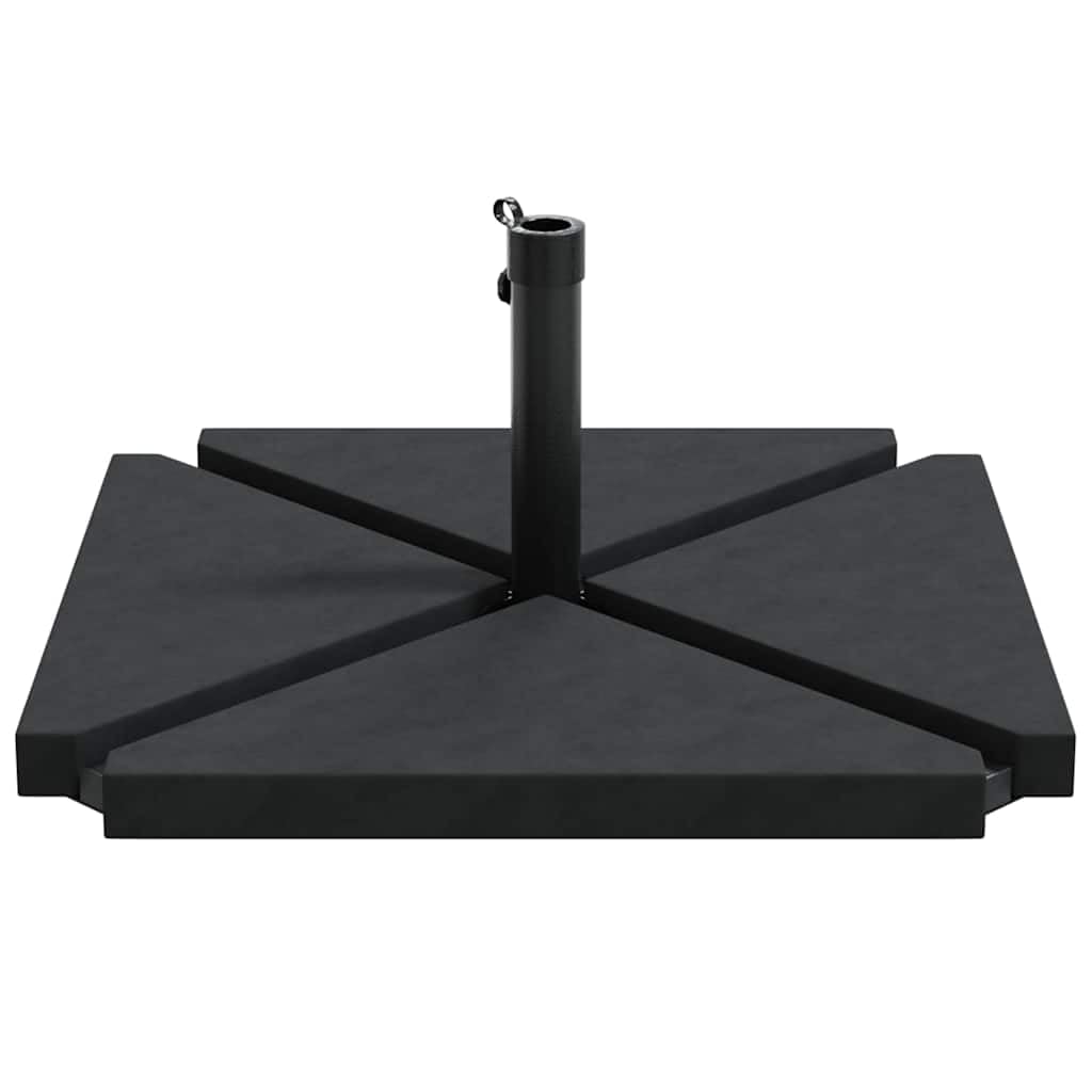 Lot de 5 pieds de parasol en granit acier 56 kg 38/48 mm