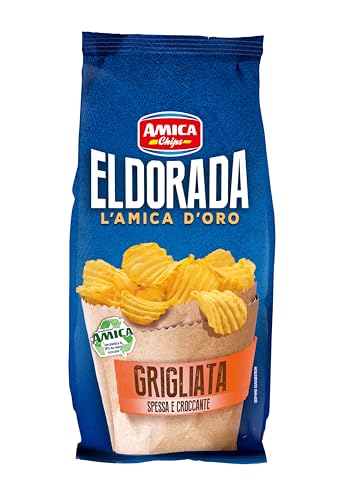 AMICA Chips | Eldorada Patatine Ricetta Grigliata, Lenta Cottura, Taglio Spesso e Croccante, Senza Glutine, 15 Pezzi x 130 gr - Immagine 2
