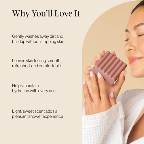 Image of Kitsch Amber Shores Body Wash Bar Soap - Hydrating Skin Care, Body Wash Women Cleanser, Glycerin Soap - Paraben, Phthalates & Sulfate Free for Pure & Safe Cleansing - Made in USA, 4 oz