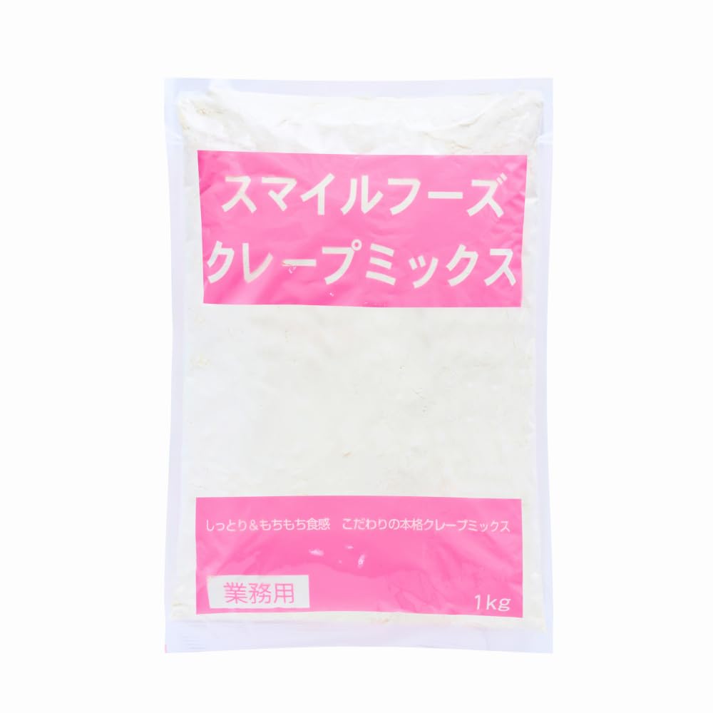 【水だけ簡単！】クレープミックス粉 1kg×10袋 Amazon | スマイルフーズ 【水だけで作れる！】スマイルフーズ