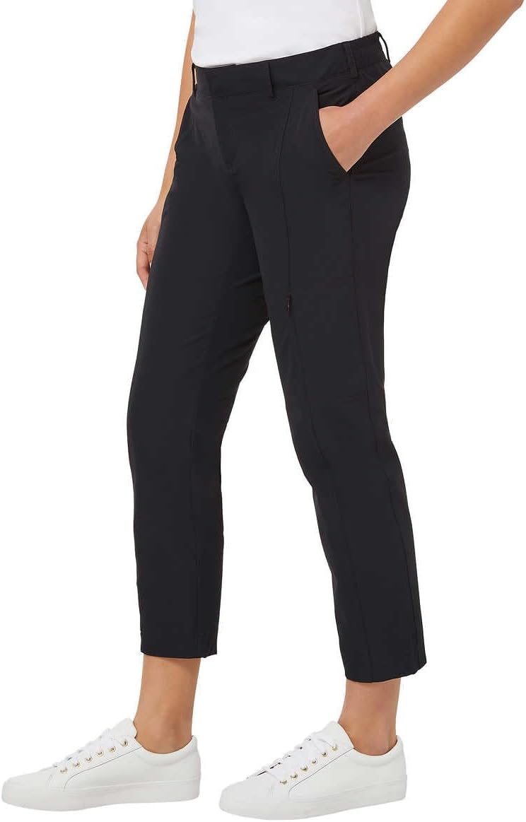 KIRKLAND Signature Women's 4-Way Stretch Ankle Travel Pants (Black, 8) - Image 2