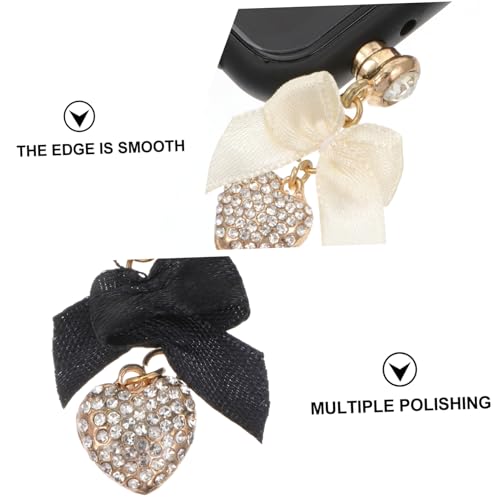 BESTOYARD 2Pcs Amor Poeira Plug Fone De Ouvido Plug Anti-Rolhas Telefone Charme Telefone Anti Plug A