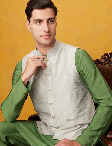 Image of Symbol Premium Men's Festive Nehru Jacket Kurta Pyjama Set (3pcs)