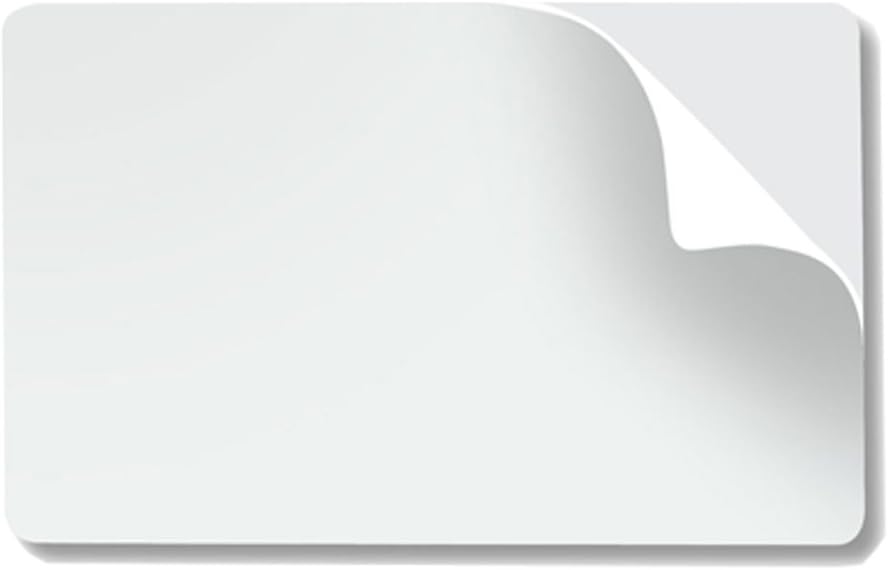 CR80 10 Mil Adhesive Paper Backed PVC Cards - 500 Pack - CR8010AB