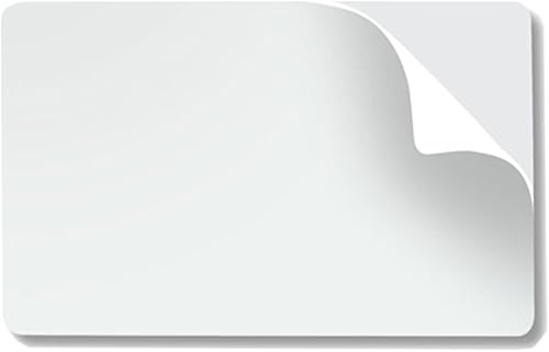 CR80 10 Mil Adhesive Paper Backed PVC Cards - 500 Pack - CR8010AB