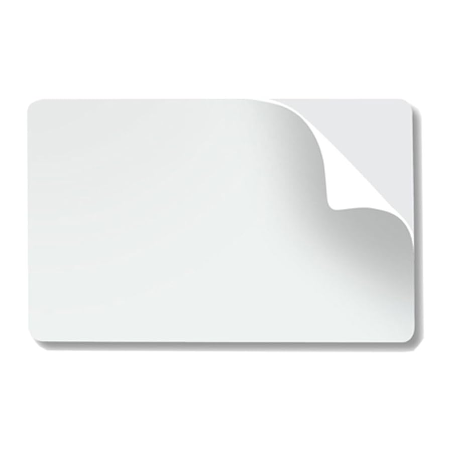 Amazon.com : CR80 10 Mil Mylar Adhesive Backed PVC Cards