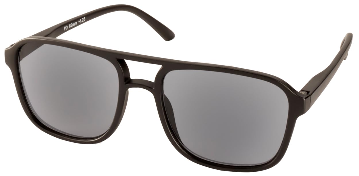 Remaldi Unisex Matt Black Havana Sun Reading Glasses 1.25 (, 2, Dioptres)