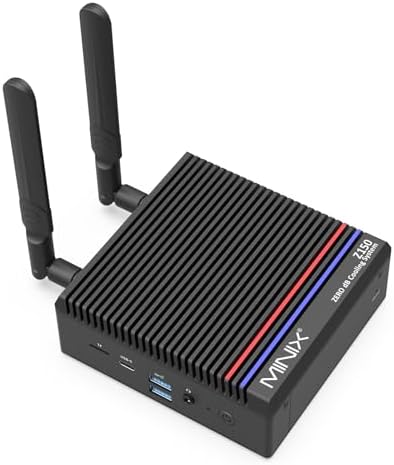 MINIX Z150-0dB Fanless Mini PC, Intel N150 (Upgraded N100), 16GB ...