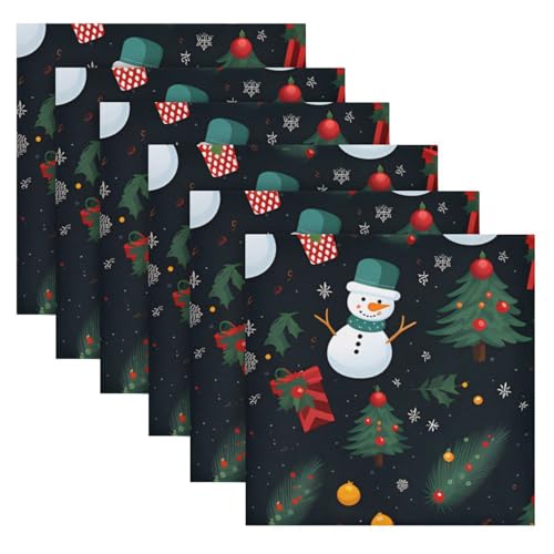 Servilletas de tela multicolor 20x20 pulgadas pack x6 miniatura 2