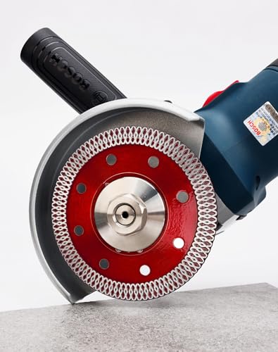 Image of Casaverde 5Pcs /Lot 4 inch Porcelain Diamond Blade,Tile Cutting Blade | Fast,Clean Cuts with Great Life & Speed,Mesh Thin Turbo Rim,for Cutting Ceramic or Porcelain Tiles