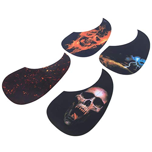 JOPESA 4Pcs Pickguard Guitare, Pickguard Guitare Acoustique Multi Forme Protecteur Pick Guard Accessoires d’instruments… - Les Beatles, Paul McCartney, John Lennon, RIngo Starr, George Harrison JOPESA 4Pcs Pickguard Guitare, Pickguard Guitare Acoustique Multi Forme Protecteur Pick Guard Accessoires d'instruments…