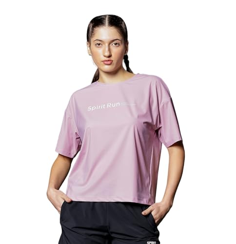 Image of XTEP Comfort Tech (Superior Comfort), Sports Elastic Tech (Superior Stretch), Regular Fit, Polyamide + Elastene, Short Sleeve, Running T-Shirt for Women