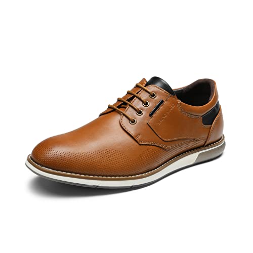 Bruno Marc Men's Casual Dress Oxfords Shoes Business Formal Derby Sneakers 9 Brown