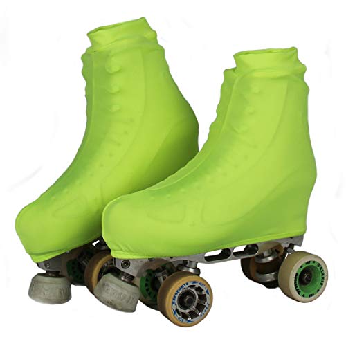 Polaina Cobre Botas Para Patins Patinashow Amarelo Neon (G)