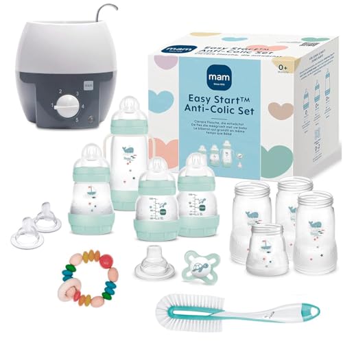 MAM Premium Vorteilspack II Starterset 19 tlg. Anti-Colic Flaschen Set Bürste MAM Babykostwärmer
