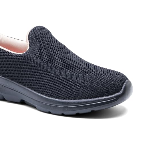 Image of ASIAN Firefly-121 Women's Walking Shoes | Lightweight Slip-On Sneakers with Arch Support, Soft Cushion Sole & Breathable Mesh | Ideal for Daily Walks, Travel & All-Day Comfort