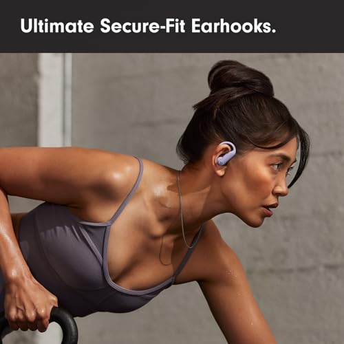 Image of Beats Powerbeats Pro 2 Wireless Bluetooth Earbuds - Noise Cancelling, Heart Rate Monitor, IPX4, Up to 45H Battery & Charging Case, Works with Apple & Android - Hyper Purple (Renewed)