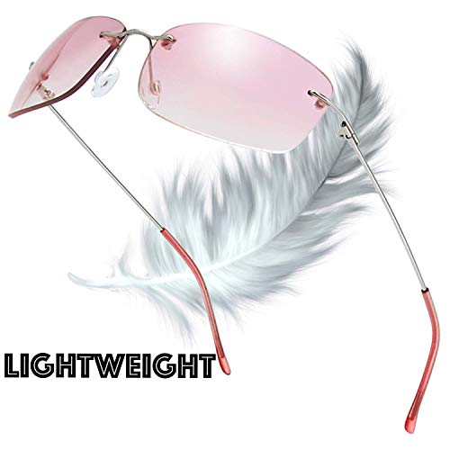 Image of The Fresh Minimalist Small Rectangular Sunglasses Clear Eyewear - Exquisite Packaging