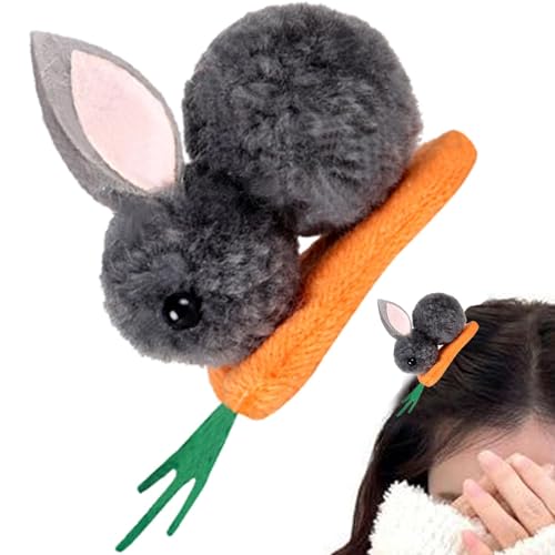 バニーバレッタバニーヘアクリップ可愛い うさぎヘアピン 髪留め 髪飾り クリップ ぬいぐるみサイドヘアクリップ 甘いウサギ ヘッドウェかわいいヘアアクセサリーウサギクリップウサギのヘアピン女の子レディース