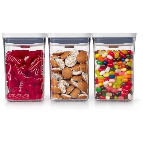 OXO 3 Piece Small Square POP Container Set Cover