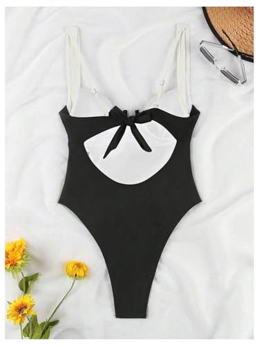 SOLY HUX Women's One Piece Bathing Suits High Cut Swimwear Push Up Bathing Suits Beach Vacation Clothes2