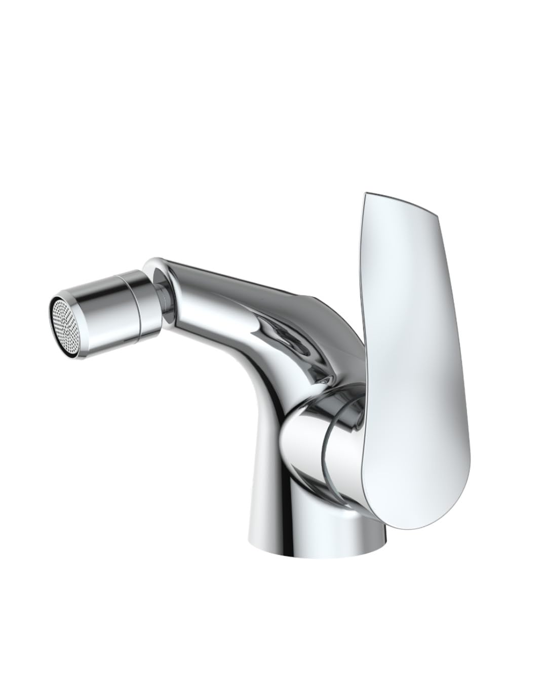 Coppia di rubinetti bagno monocomando Artemide cromo lucido per lavabo e bidet, design curvo - Boleco