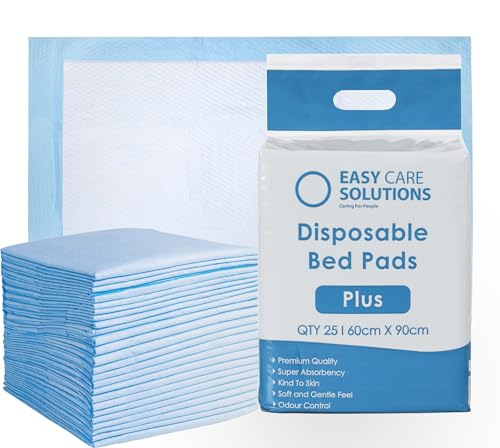 25 x Easy Care Solutions 60 x 90 cm | Disposable Incontinence Bed...