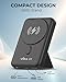 Magnetic Power Bank for iPhone 15/14/13/16/17 Pro Max Wireless Portable Charger for Samsung Android Phone Fast Charging, 10000mAh USB Battery Pack for Heated Vest Clothing, Rechargeable PD QC Qi USB-C