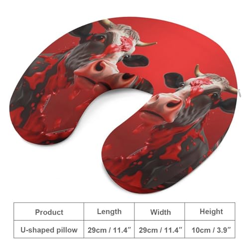 Almohada de memoria tamaño único U para viaje miniatura 2