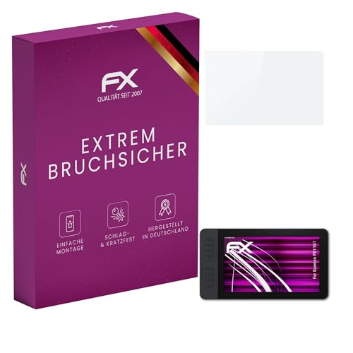 atFoliX Plastic Glass Protective Film compatible with Gaomon PD1161 Glass Protector, 9H Hybrid-Glass FX Screen Protector