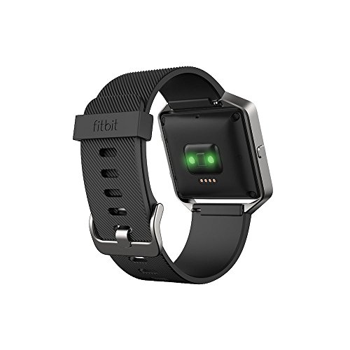 Fitbit Blaze - Reloj inteligente para actividad física, unisex, color negro y plata, talla L