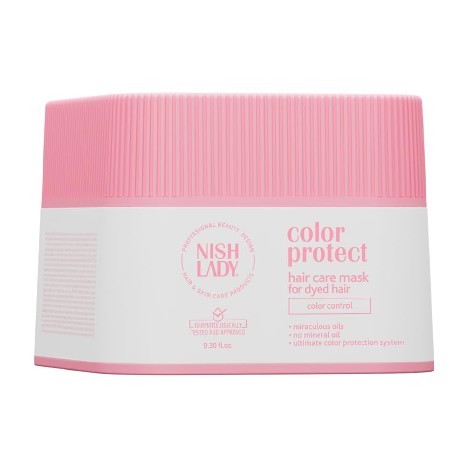 Nishlady Color Protect Hair Care Mask 275ml - Mascarilla De Tratamiento Para Cabello Teñido