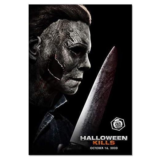 SYKKYS Halloween Kills Movie Poster Canvastavla Konst Konst Heminredning Väggmålningar Skriv ut bilder Ingen ram 40X60cm