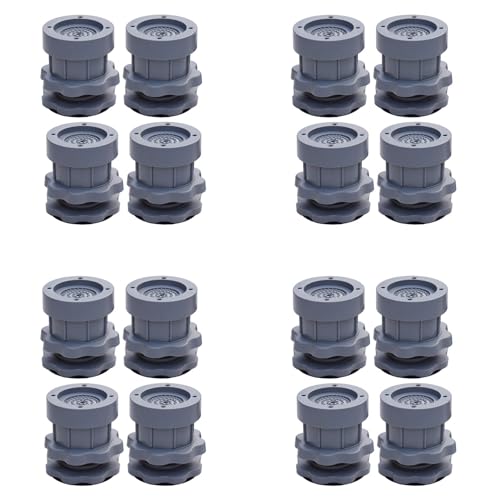 BLASHRD 16PC Adjustable Washing Machine Anti Shock Non Slip Feet Mat Fridge Floor Furniture Protector