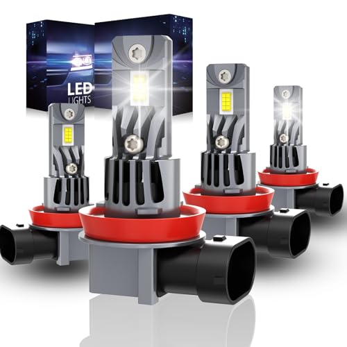 ROADLIT Fit 2020 2021 2022 2023 2024 2025 Light Bulbs for Chevy Silverado 2500 3500 HD WT/LT/Custom,High Beam Low Beam Light Bulb Set, 6500K White Light, 500% Brightness, Plug and Play - 4 Pack