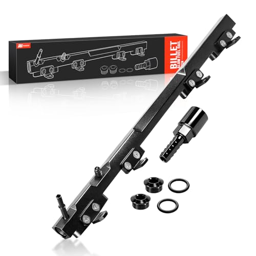 Billet Alum Fuel Rail Compatible with 1988-2006 Jeep Cherokee XJ & Wrangler TJ YJ 4.0L Engine | Replaces 1997 1998 1999 2000 2001