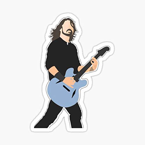Dave Grohl Sticker - Sticker Graphic - Auto, Wall, Laptop, Cell, Truck Sticker for Windows, Cars, Trucks