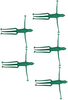 Gogogmee 5 Unidades de Lazos de Animales de Dibujos Animados para Árboles Soporte para Plantas de Jardín Cinturón de Fijación Decorativo Reutilizable de Color Verde Lagarto
