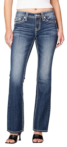 Miss Me Women's Heaven Sent Mid-Rise Bootcut Jeans2