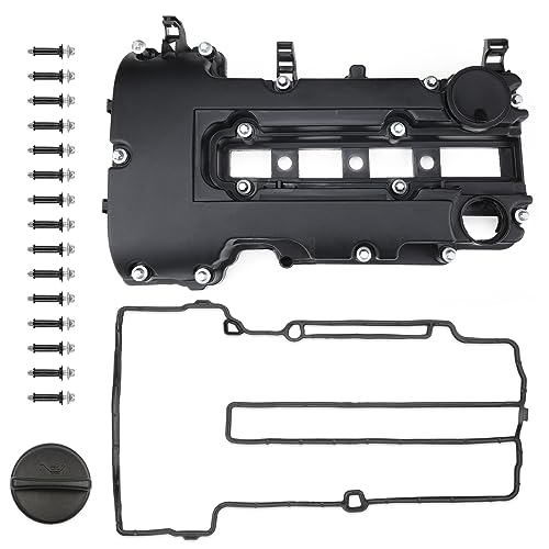 Lista de Cubiertos Cruzados los 5 mejores. 47 MILIPARTS Cubierta de válvula de motor compatible con Chevy Cruze Sonic Tracker Trax Buick Encore Cadillac ELR 1.4L Turbo OE Parts 55573746 25203036 25198877