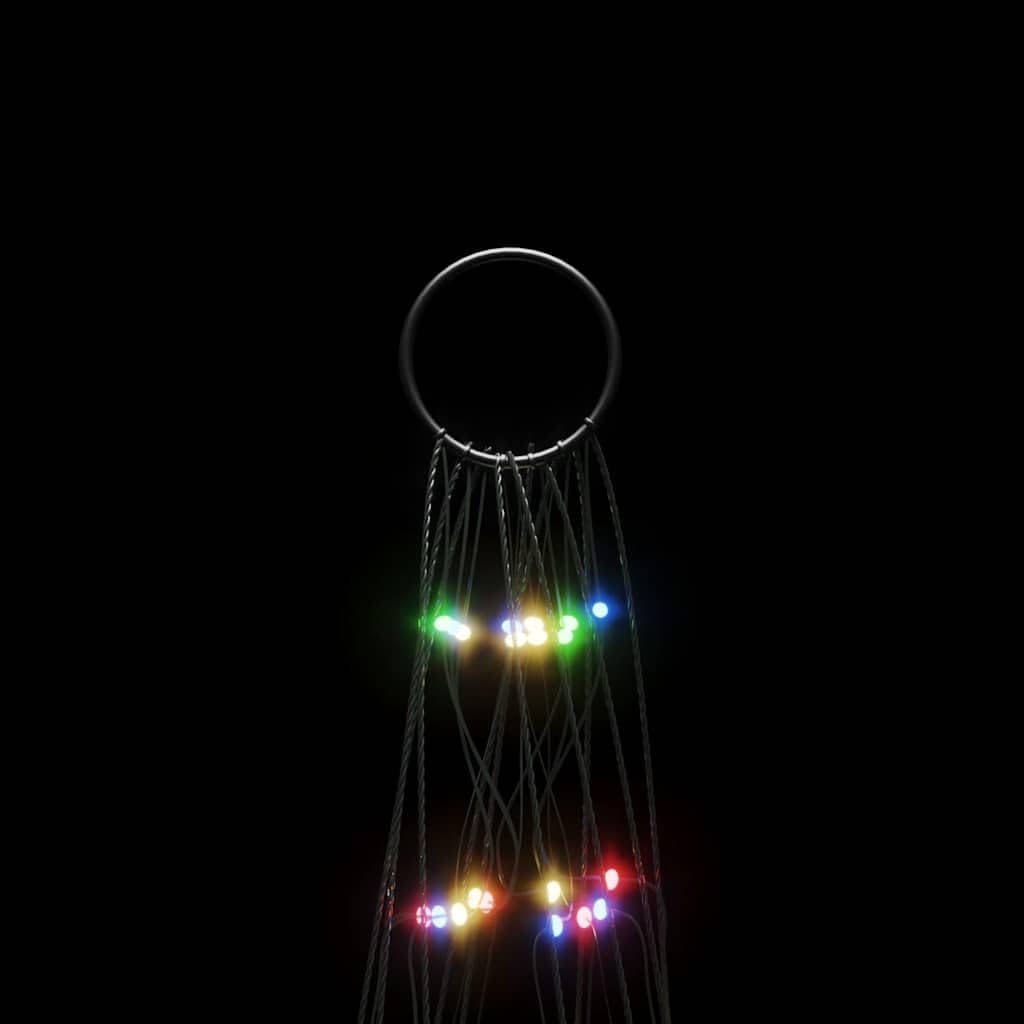 LED-Weihnachtsbaum 550 LEDs Mehrfarbig 300 cm Weihnachtsbeleuchtung für Außen Innen Garten Balkon Terrasse Fassade mit 8 Lichteffekten, energiesparend, wetterfest, inkl. Fernbedienung
