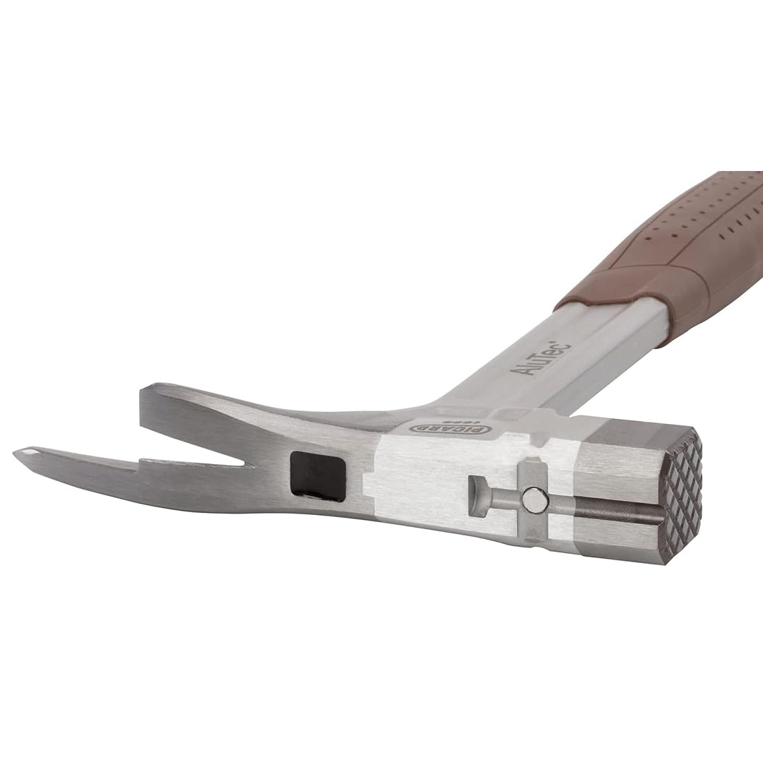PICARD Latthammer AluTec Nr. 1098 geraut | Robustes Aluminium-Stahl Hybrid | Ergonomischer 2K Griff | Magnetischer Nagelhalter | VPA-zertifiziert | 750g mit Stiel | Made in Germany seit 1857