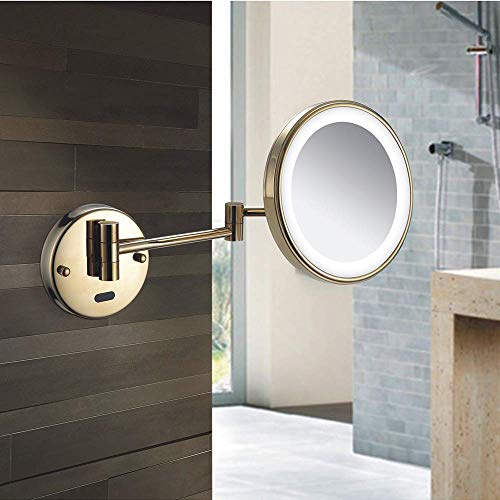 Miroir de maquillage induction CAMUTO avec bras réglable de salle de bains