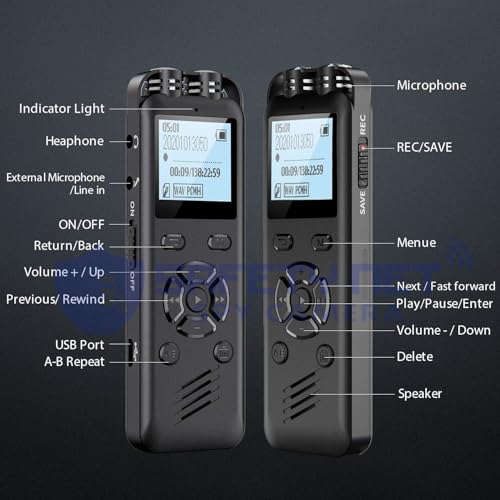 Image of SAFETYNET Voice Recorder Collection | USB, Pen, Keychain & Locket Style Recorders | 8GB-64GB | Compact & Portable Digital Audio Recorder (Model Number-13)