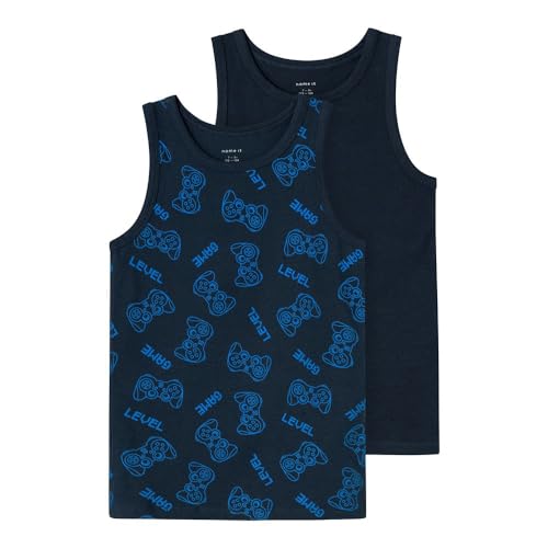 NAME IT Jungen Nkmtank Top 2p Dark Sapphire Gamer Noos, Dark Sapphire, 110