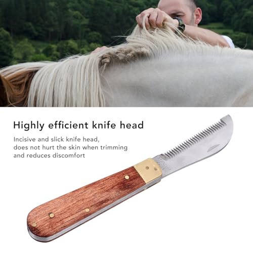 Cuchillo pelador de pelo de caballo eficiente con mango ergonómico de palisandro 4