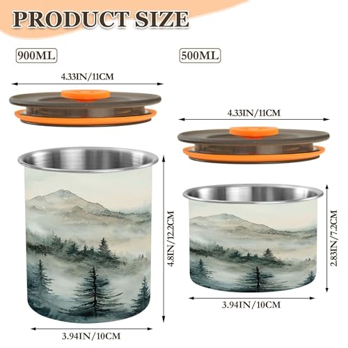Envase Hermético de Café de Acero Inoxidable 17 oz miniatura 3