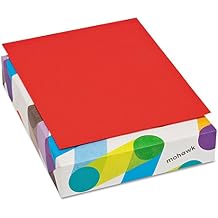 Mohawk 101337 BriteHue Multipurpose Colored Paper, 24lb, 8 1/2 x 11, Red, 500 Sheets
